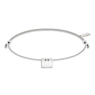 Rectangle Topaz Bracelet - Silver