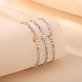 ラブラドライト キャットシルバーブレスレット